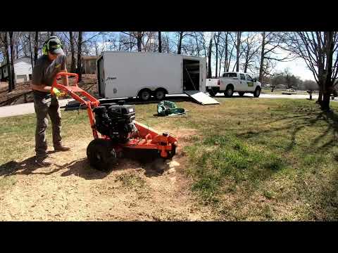 DK2 Power Stump Grinder In Use