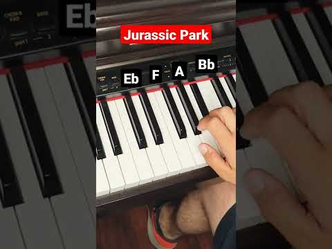 Jurassic Park Theme - piano tutorial