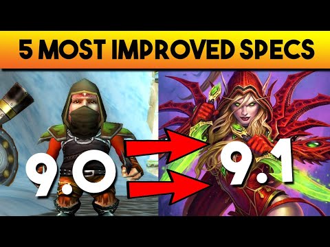Top 5 Most Improved Specs in Patch 9.1!! // World of Warcraft: Shadowlands