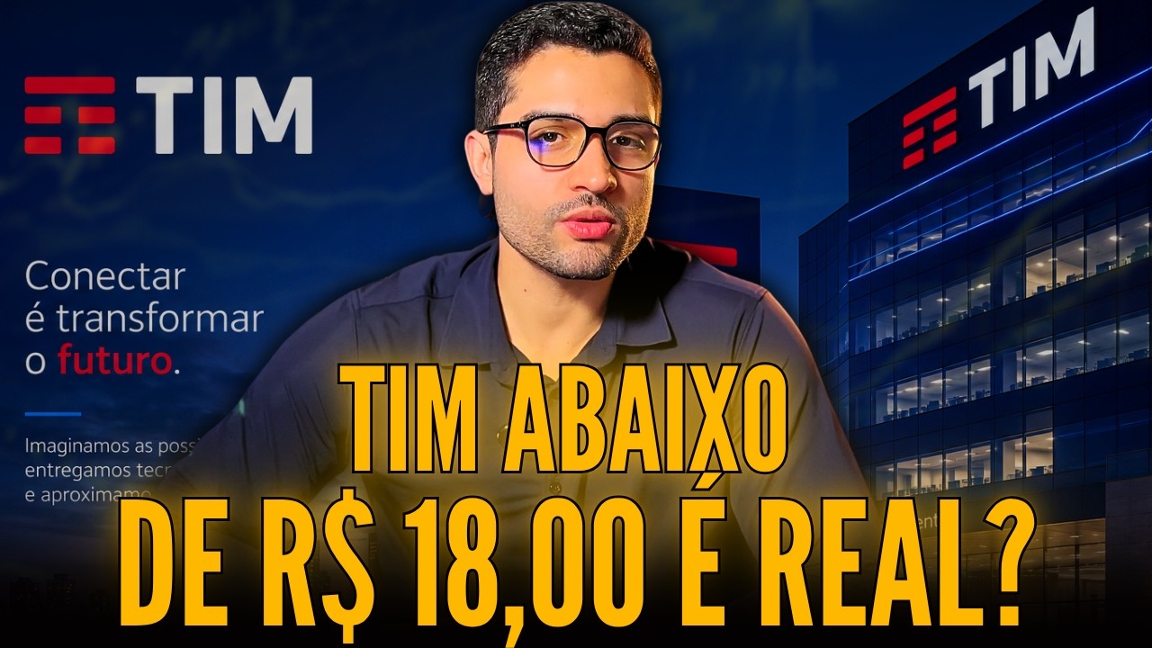 POR QUE A TIM ESTÁ CAINDO TANTO? TIMS3 EM QUEDA É CILADA OU OPORTUNIDADE?