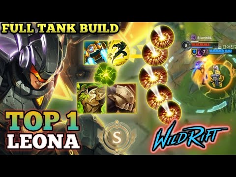 LEONA THE SUPER ANNOYING TANK!! BEST BUILD 2022 - TOP 1 GLOBAL LEONA BY Solar는 단아친구 - WILD RIFT