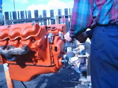 Early Chrysler hemi poly Electric water pump setup.mpg