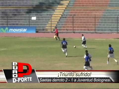 Saetas de Oro venció 2 - 1 a Juventud Bolognesi  - Puro Deporte
