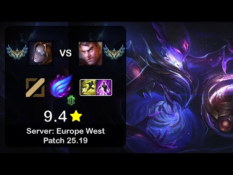 Orianna Mid vs Jayce - EUW Challenger - Patch 25.19