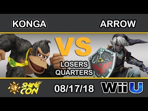 Shine Con 2018 - KoL | Konga (Donkey Kong) Vs. Arrow (Link) Losers Quarters - Smash 4