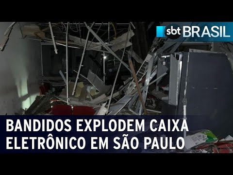 Polícia investiga explosão de caixas eletrônicos no interior de São Paulo | SBT Brasil (01/07/23)