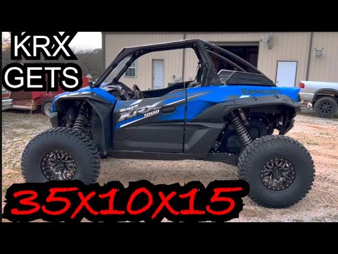 KRX 1000 SXS GETS 35'S! INSTALL AND TESTING!