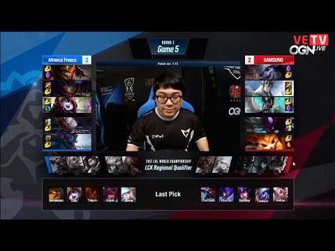 SSG CuVee (Gnar) vs AFS MaRin (Trundle) Game 5 Highlights | Tranh vé CKTG 2017 khu vực LCK