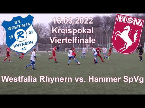 Westfalia Rhynern D1 vs. Hammer SpVg D1  --  Kreispokal Viertelfinale  --  16.03.2022