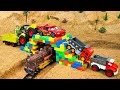 DIY Tractor Science Project Builds Mini Bridge Using Concrete And Bricks