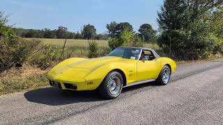 1974 Chevrolet Corvette Stingray Convertible Walk Around and Drive By