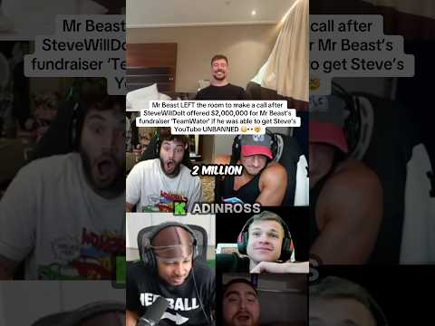 SteveWillDoIt Offers MrBeast $2,000,000 😳👀