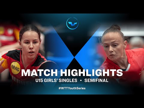 Annett Kaufmann vs Clea De Stoppeleire | WTT Youth Contender Havirov | U15 GS SF
