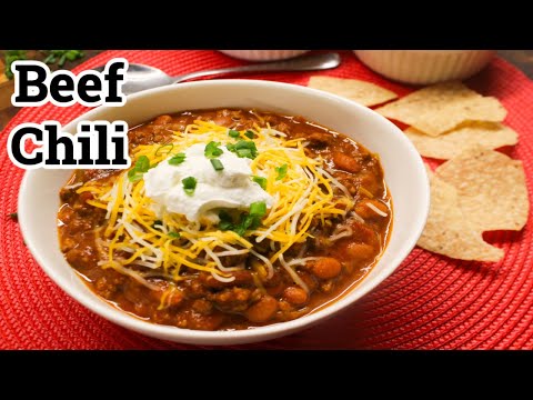 The BEST BEEF Chili & Beans Recipe: Easy Restaurant Style Chili
