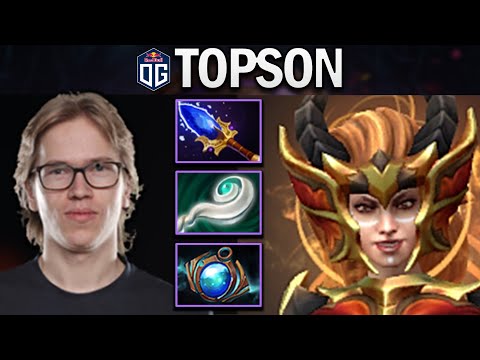 OG.TOPSON SMURF LINA - PRO OFFLANE - DOTA 2 7.28 GAMEPLAY