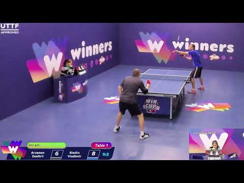 WINners CUP table 1  09.12   Arzanov Dmitrii - Siedin Vladimir   14:30