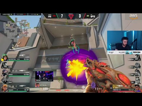 Tarik reacts to FPX vs OPTIC GAMING - VCT Masters Copenhagen 2022 Lower Final Map 1 SPLIT Highlight