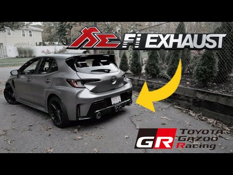 2023 GR Corolla gets a new EXHAUST!!