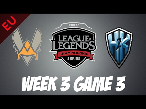 Vitality vs. H2k | Game 3 | HIGHLIGHTS | EU LCS W3D2 2017 Spring split