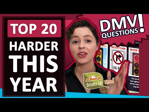 Popular: DMV Test Questions - TOP 20 Trending Harder Part 1 - DMV Questions Wrong More than Before!