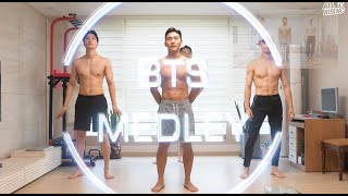 [KPOP] 집에서 걷기 2탄 땀벅벅💦40분 홈트(Feat. BTS) | (BTS medley)40mins no equipment Home Cardio workout