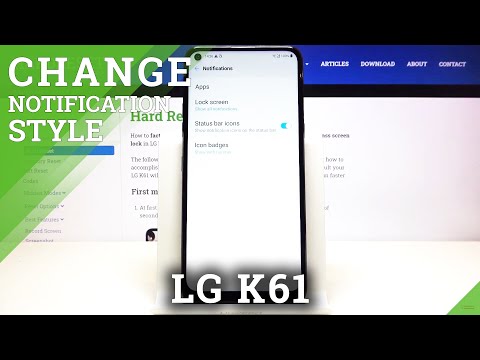 How to Manage Notifications in LG K61 – Notifications Settings