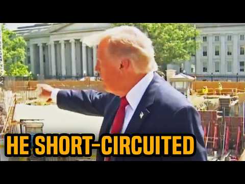 Trump VISIBLY CONFUSED at ballroom construction