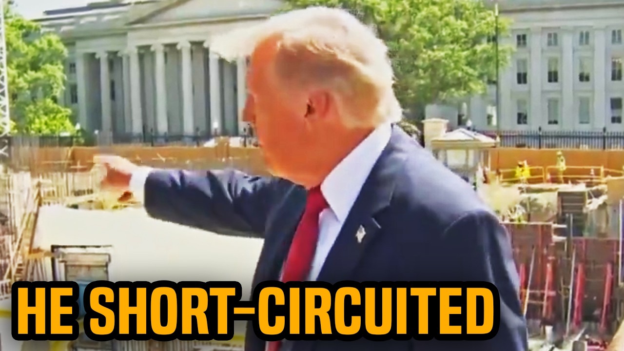 Trump VISIBLY CONFUSED at ballroom construction