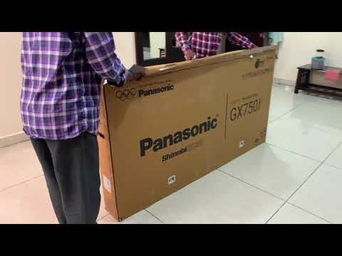 65 inch Panasonic led tv unboxing GX750 series