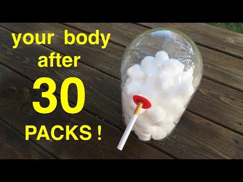 How Smoking 30 PACKS of Cigarettes Wrecks Your Lungs ● You Must See This !