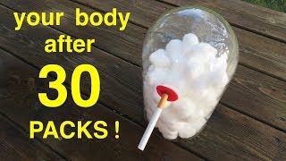 How Smoking 30 packs Wrecks Your Lungs ● You Must See This !
