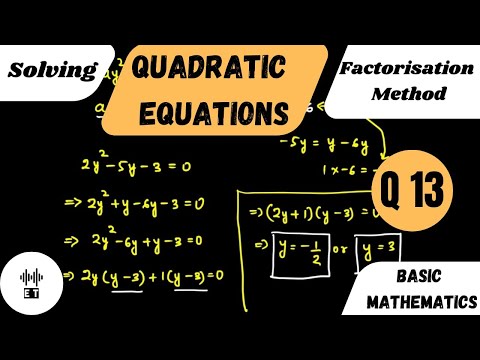 Solving Quadratic Equations Quadratic Formula Method Questions 10