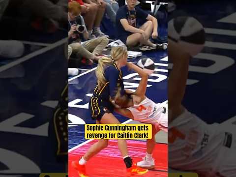 Teammate of the Year? Sophie Cunningham gets revenge for Caitlin Clark!😤 #CaitlinClark #WNBA #bball