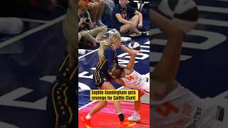 Teammate of the Year? Sophie Cunningham gets revenge for Caitlin Clark!😤 #CaitlinClark #WNBA #bball