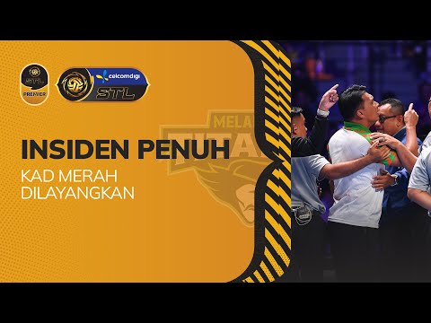 Insiden PENUH kad merah dilayangkan kepada jurulatih Melaka Titans | STL 2025