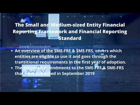 The Small and Medium sized Entity Financial Reporting Framework and Financial Reporting Standard