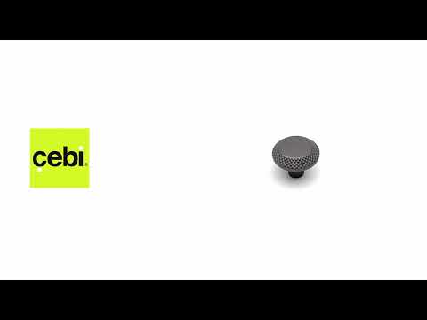 Миниатюра изображения товара Ручка для мебели Cebi Nola A4102 001 PC27 (антрацит полимер)
