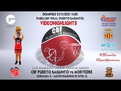 Videohighlights Alevín A Graugo CBF Puerto Sagunto - Morvedre  (J4 LIGA 21-22)