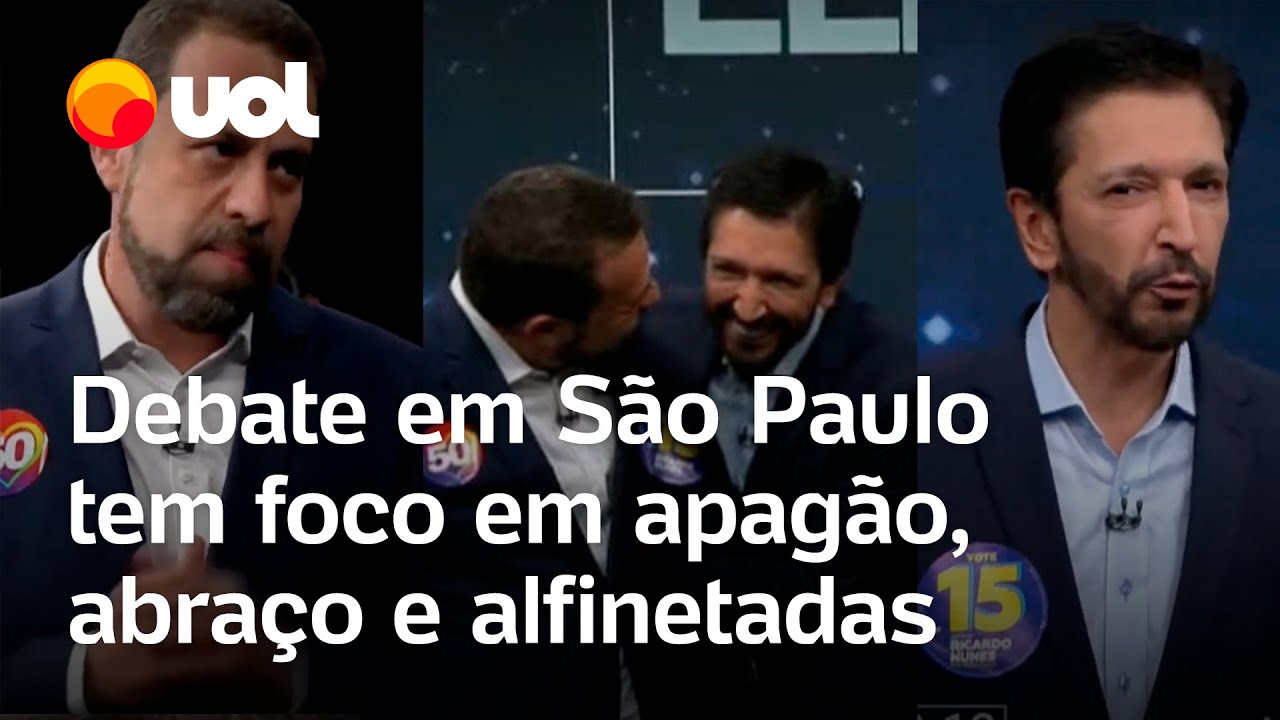 Nunes x Boulos: Apagão, abraço, ironia com trabalho e sigilo bancário marcam Debate na Band