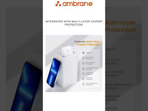Ambrane 65W GaN All-in-One Charger combo, USB -C, compatible with All