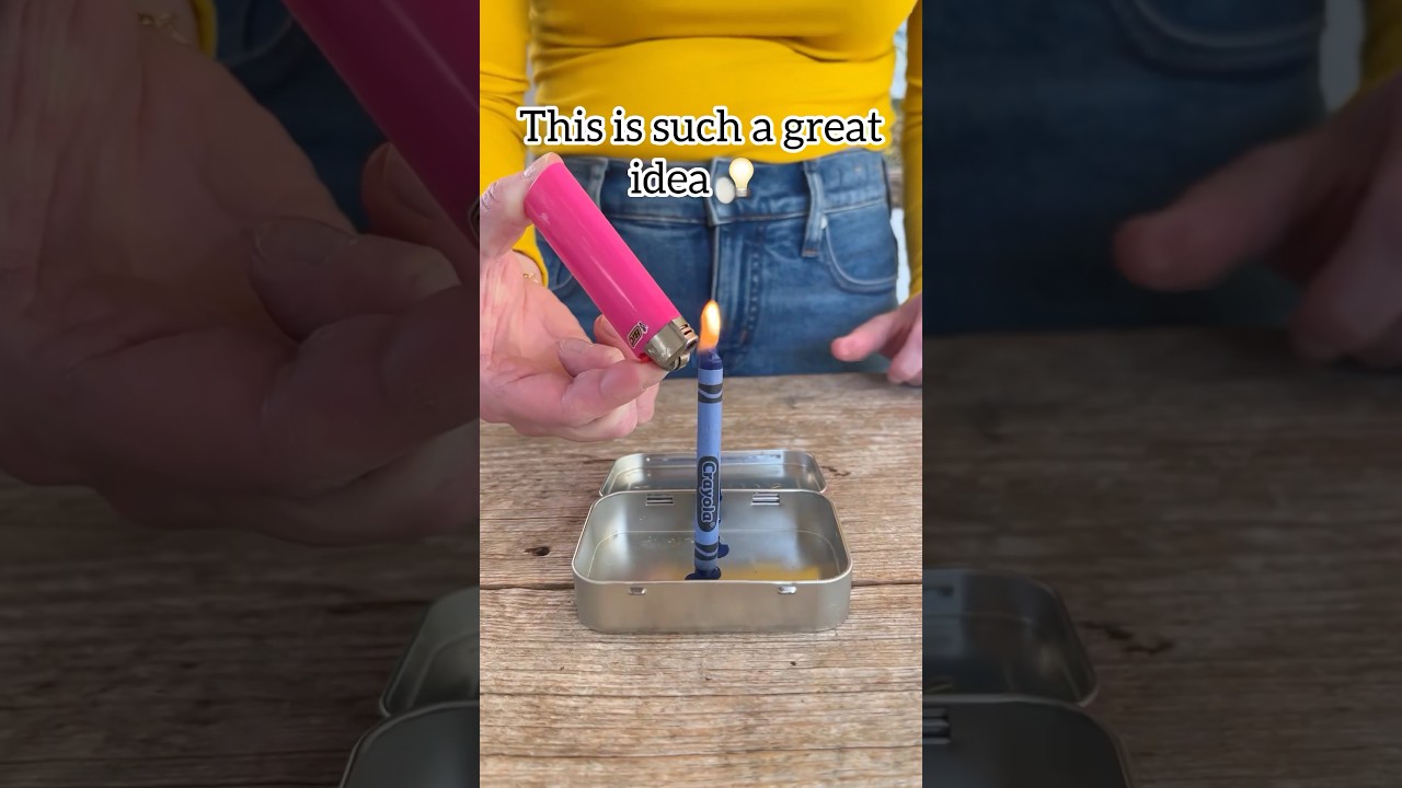 Crayons make easy emergency candles during power outages! #snowstorm #winter #poweroutage #diy