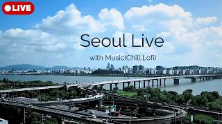 Seoul Live Cam 24/7 Han River| Real-time Korea Skyline