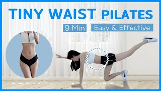 10 MIN FLAT BELLY PILATES AT HOME / TINY WAIST(NO WIDER) & CORE / BEGINNER FRIENDLY _Shirlyn Workout