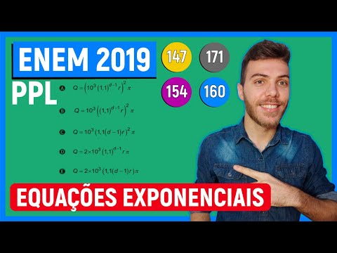 🛑EXPONENCIAL - 147 Enem 2019 PPL - Uma equipe de cientistas decidiu iniciar uma cultura com exemp