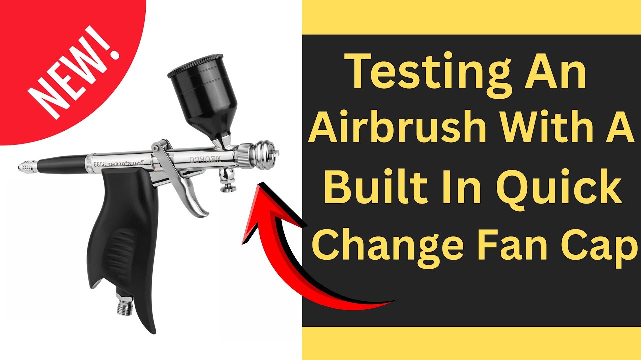 Testing An Airbrush With A Built In Quick Change Fan Cap - Neoeco Transformer Airbrush