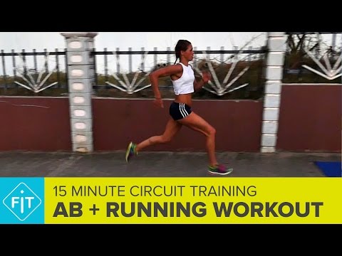 15 Minute Circuit Training – Ab & Running Workout