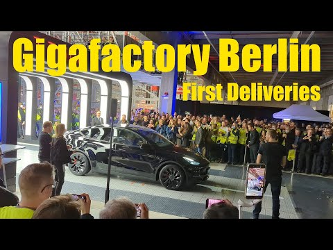 First Deliveries at Giga Berlin (+ Dancing Elon)