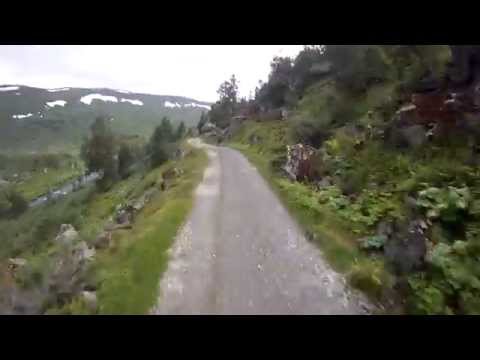 Rallarvegen - mountain biking from Upsete to Mjølfjell-Norway, the Navvies Road