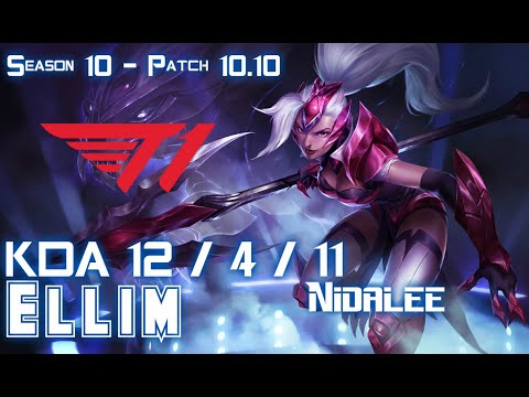 T1 Ellim NIDALEE vs TALIYAH Jungle - Patch 10.10 KR Ranked