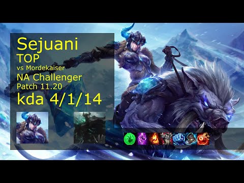 Sejuani vs Mordekaiser Top - NA Challenger 4/1/14 Patch 11.20 Gameplay